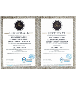 Sertifikat ISO 9001 : 2015